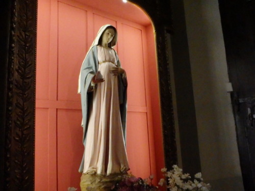 The only statue that I know of that displays a Pregnant [Virgin] Mary.